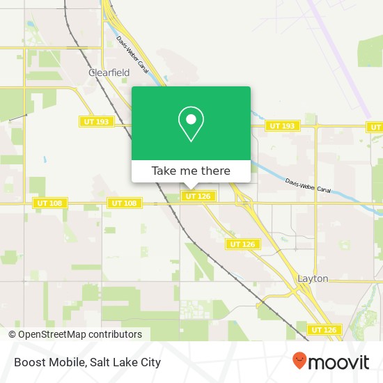 Mapa de Boost Mobile