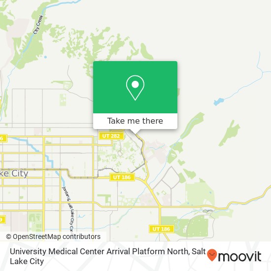 Mapa de University Medical Center Arrival Platform North