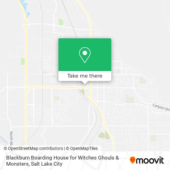 Blackburn Boarding House for Witches Ghouls & Monsters map