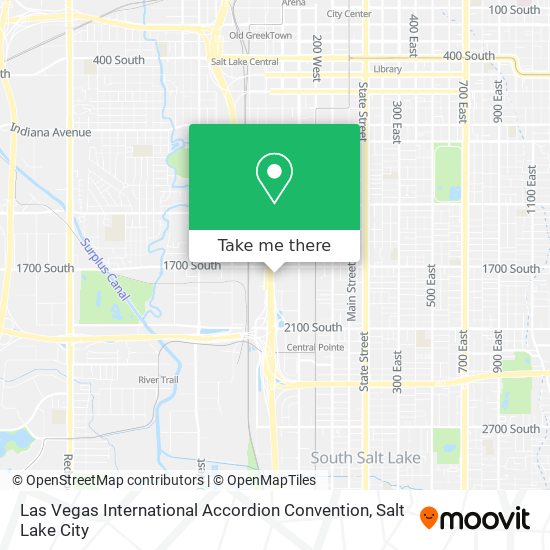 Mapa de Las Vegas International Accordion Convention