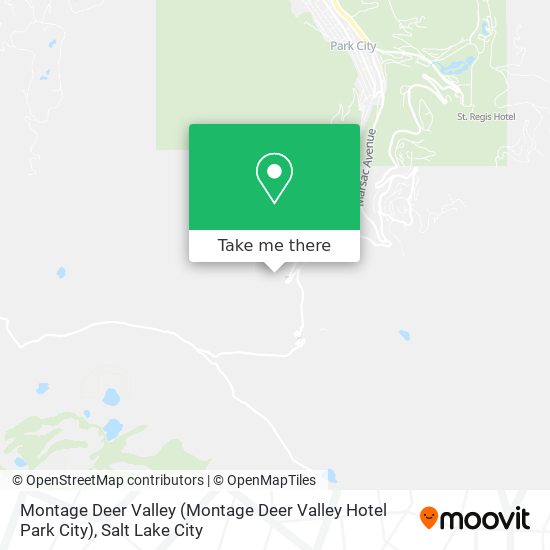 Mapa de Montage Deer Valley (Montage Deer Valley Hotel Park City)