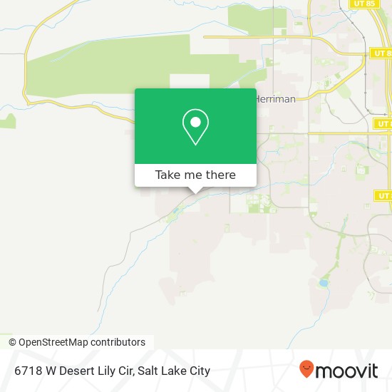 Mapa de 6718 W Desert Lily Cir