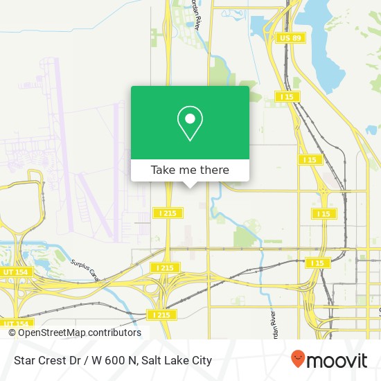 Star Crest Dr / W 600 N map