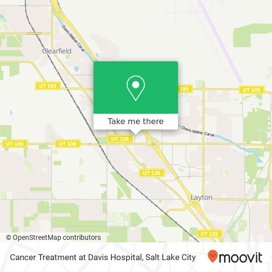 Mapa de Cancer Treatment at Davis Hospital