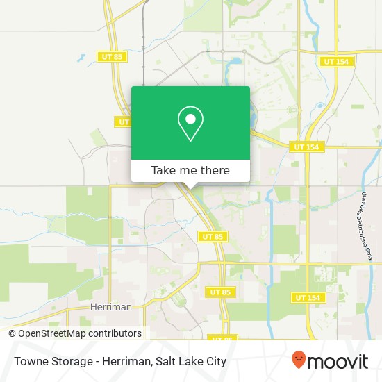 Towne Storage - Herriman map