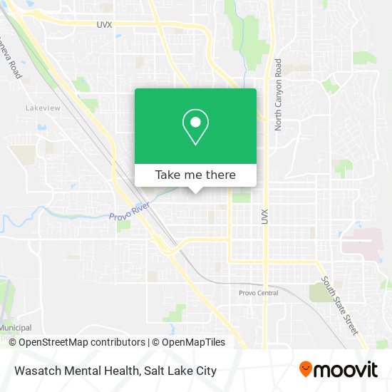 Wasatch Mental Health map