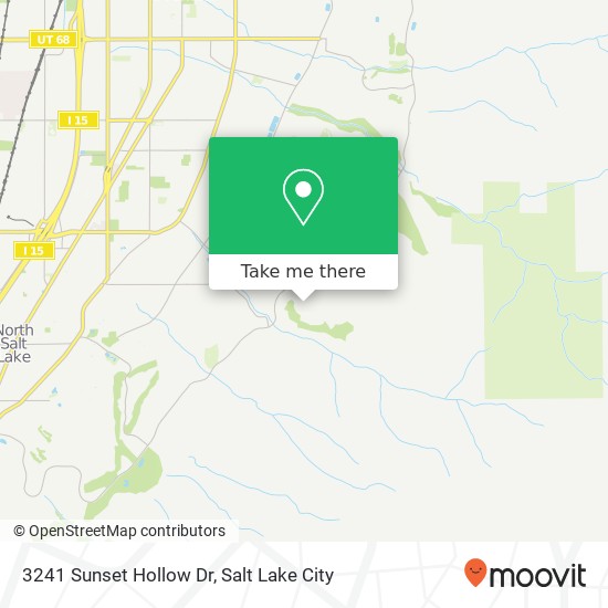 Mapa de 3241 Sunset Hollow Dr