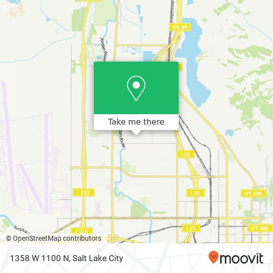 1358 W 1100 N map