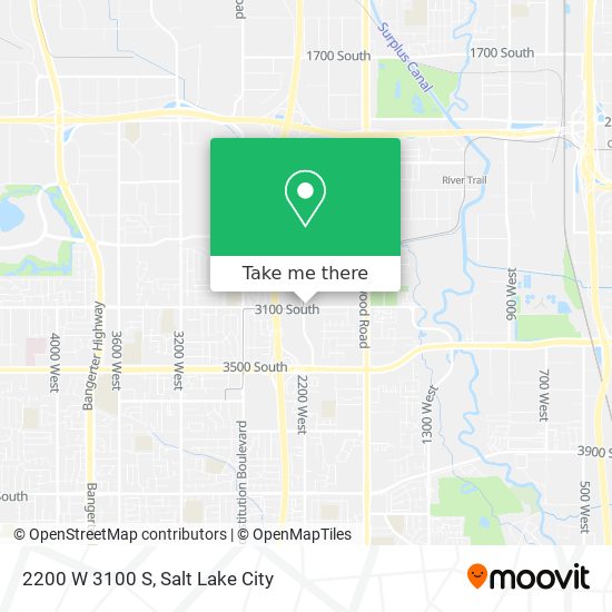 2200 W 3100 S map