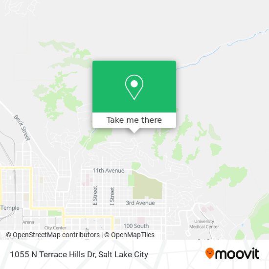 1055 N Terrace Hills Dr map