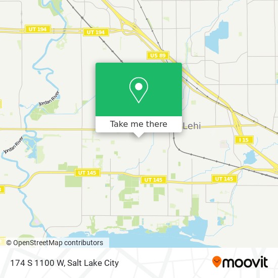 174 S 1100 W map