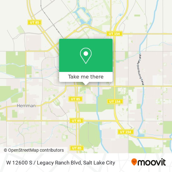 Mapa de W 12600 S / Legacy Ranch Blvd