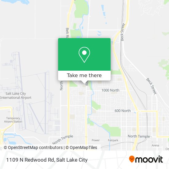 1109 N Redwood Rd map