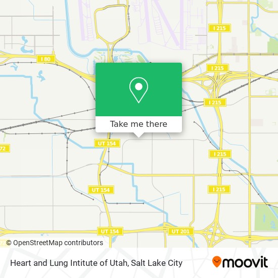 Heart and Lung Intitute of Utah map