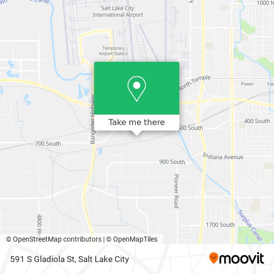 591 S Gladiola St map