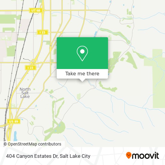Mapa de 404 Canyon Estates Dr