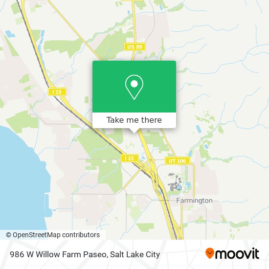 986 W Willow Farm Paseo map