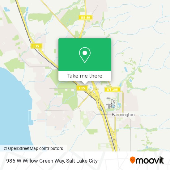 986 W Willow Green Way map