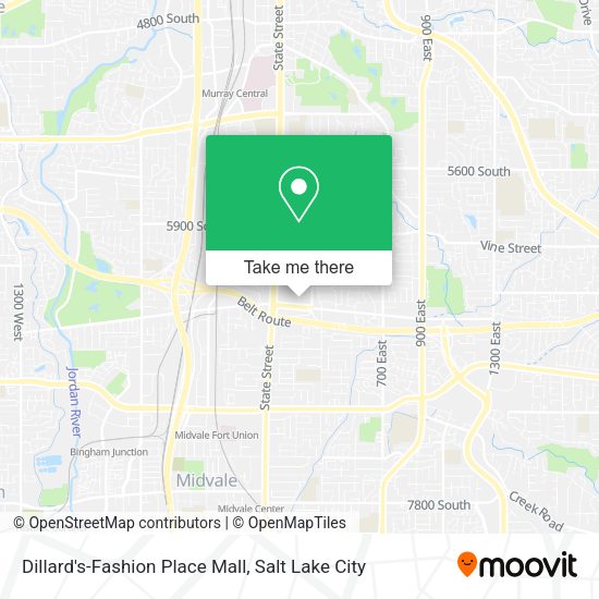 Mapa de Dillard's-Fashion Place Mall