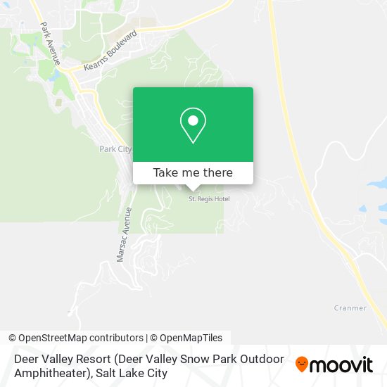 Mapa de Deer Valley Resort (Deer Valley Snow Park Outdoor Amphitheater)