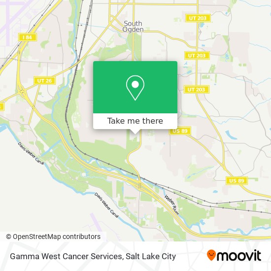 Mapa de Gamma West Cancer Services