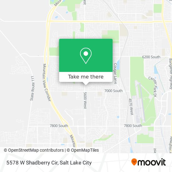 5578 W Shadberry Cir map