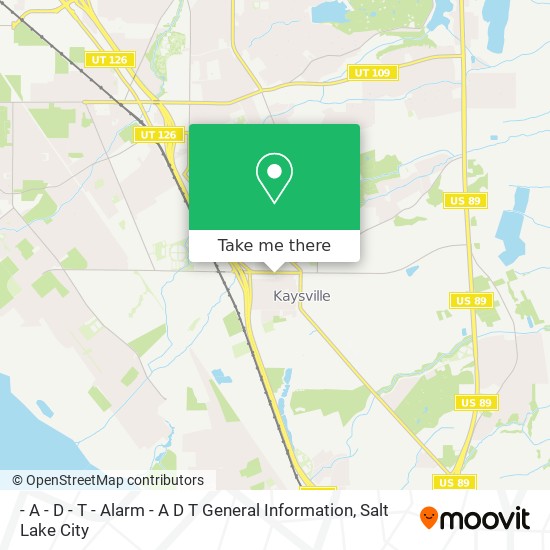 - A - D - T - Alarm - A D T General Information map
