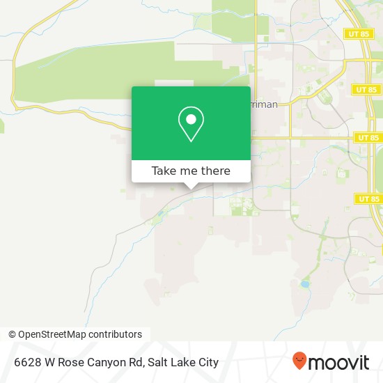 Mapa de 6628 W Rose Canyon Rd