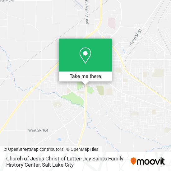 Church of Jesus Christ of Latter-Day Saints Family History Center map