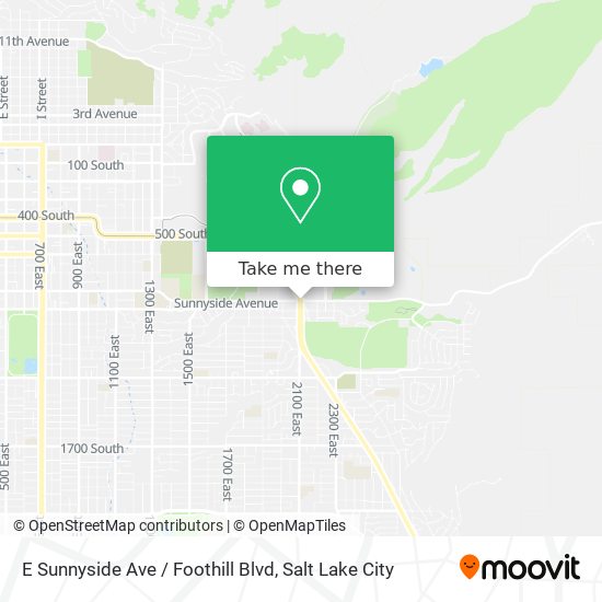 E Sunnyside Ave / Foothill Blvd map