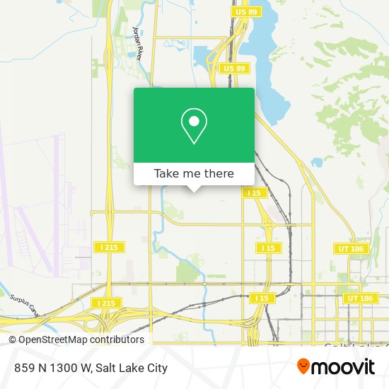 859 N 1300 W map