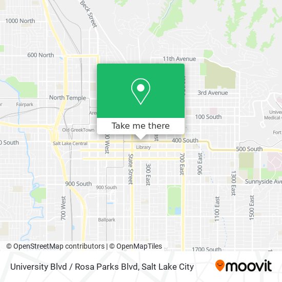 Mapa de University Blvd / Rosa Parks Blvd
