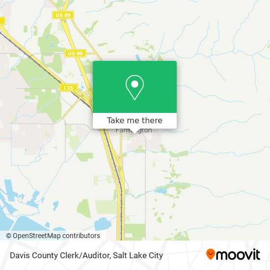 Mapa de Davis County Clerk/Auditor