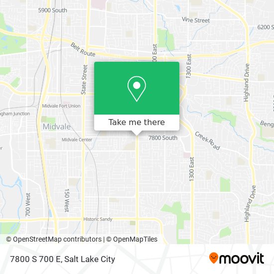Mapa de 7800 S 700 E
