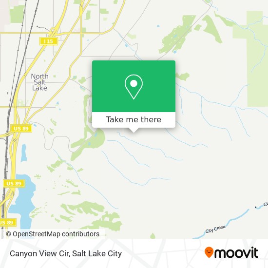 Canyon View Cir map