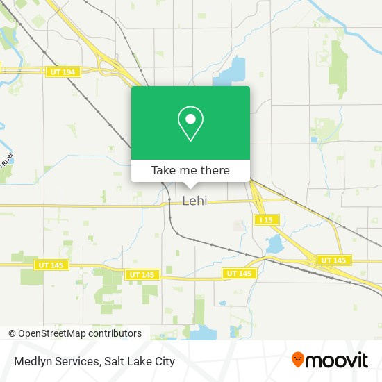 Mapa de Medlyn Services