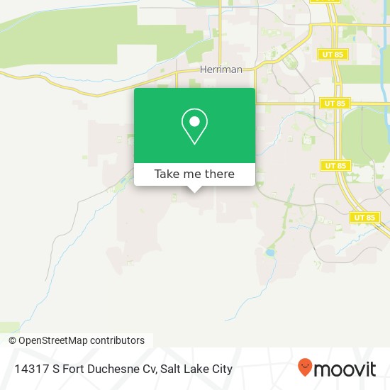 14317 S Fort Duchesne Cv map