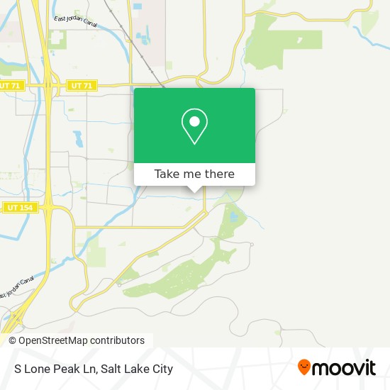 S Lone Peak Ln map