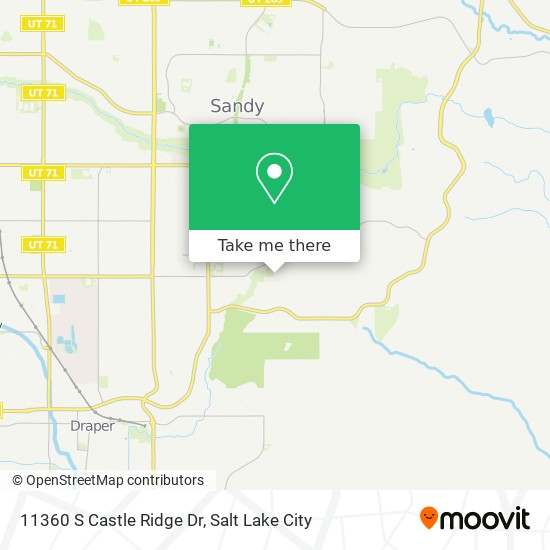 11360 S Castle Ridge Dr map