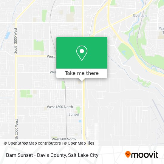 Bam Sunset - Davis County map