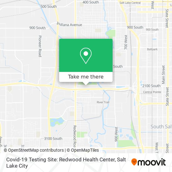 Mapa de Covid-19 Testing Site: Redwood Health Center