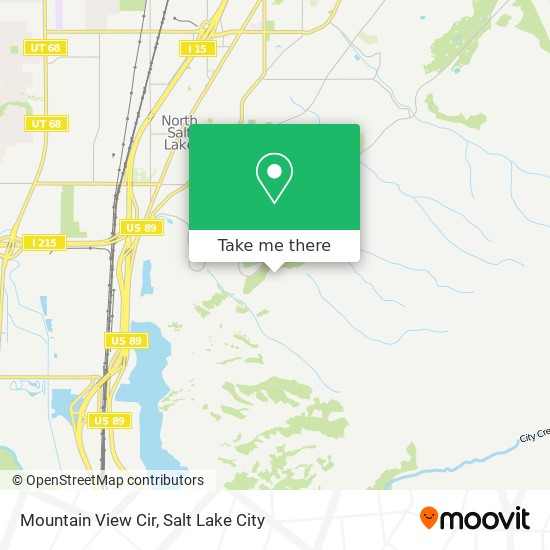 Mountain View Cir map