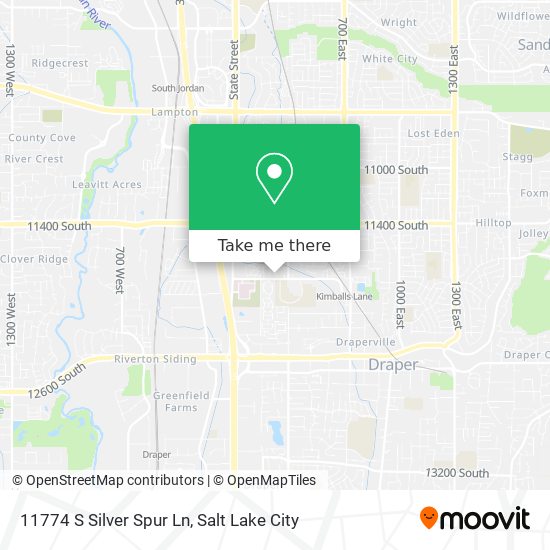 Mapa de 11774 S Silver Spur Ln