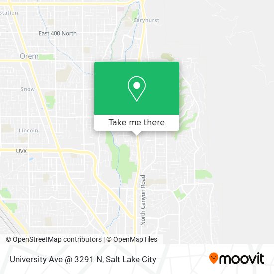 Mapa de University Ave @ 3291 N