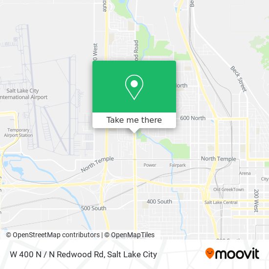 W 400 N / N Redwood Rd map