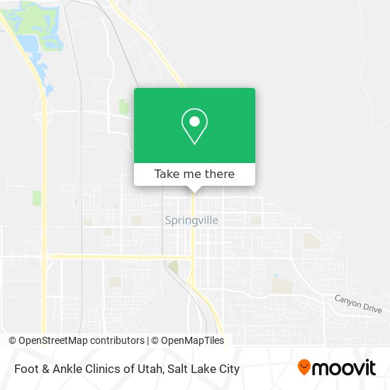 Foot & Ankle Clinics of Utah map