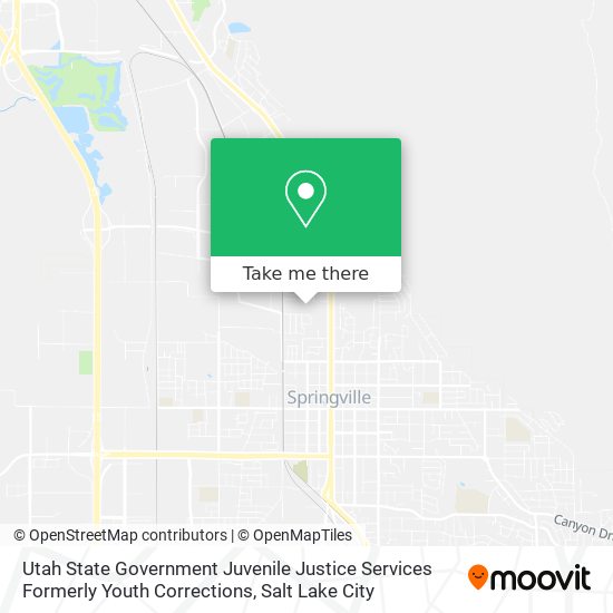 Mapa de Utah State Government Juvenile Justice Services Formerly Youth Corrections