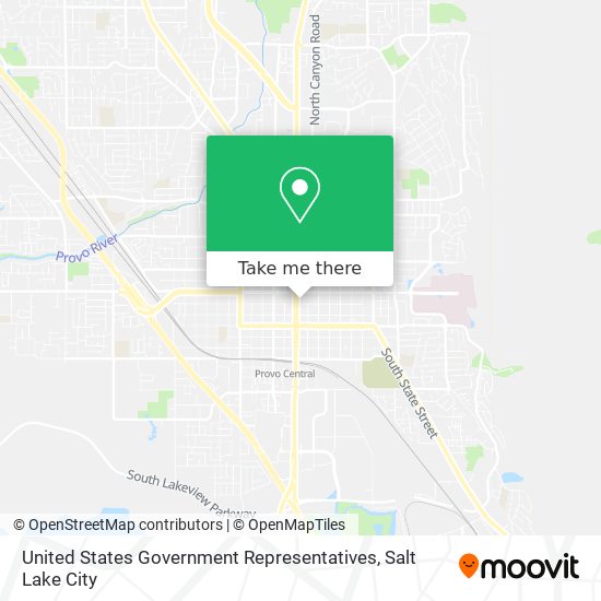 United States Government Representatives map