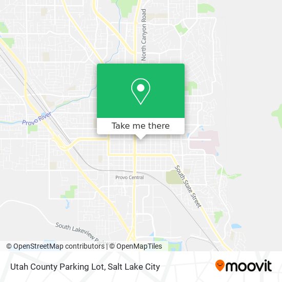 Utah County Parking Lot map