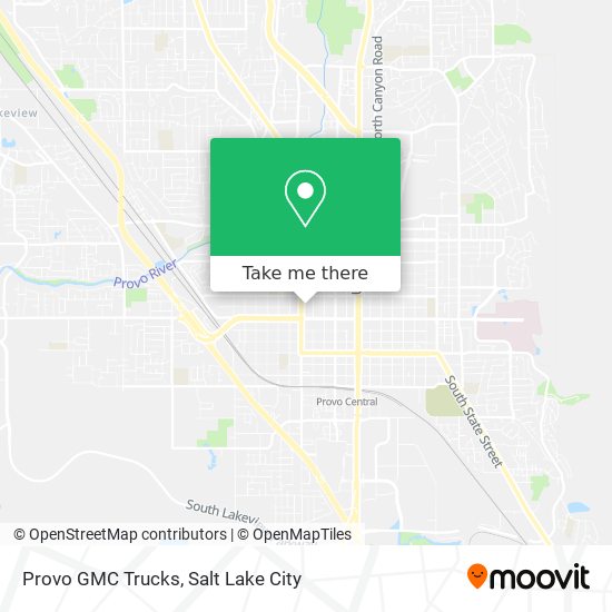 Provo GMC Trucks map